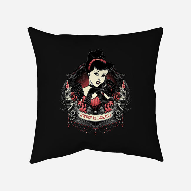 Sweet Is Boring-None-Removable Cover-Throw Pillow-glitchygorilla