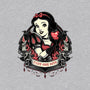 Goth Snow White-Womens-V-Neck-Tee-glitchygorilla