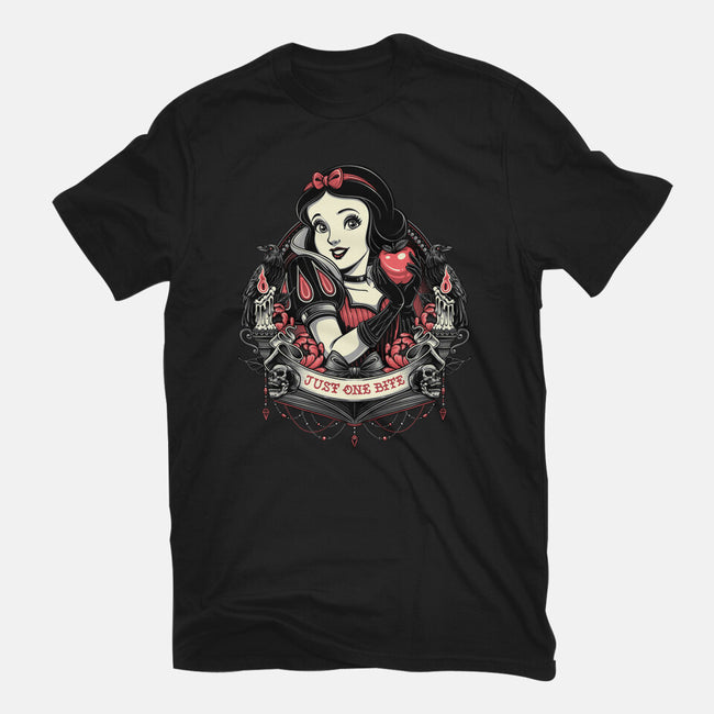 Goth Snow White-Youth-Basic-Tee-glitchygorilla