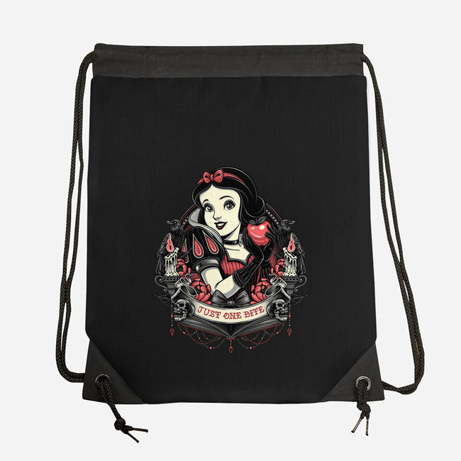 Goth Snow White-None-Drawstring-Bag-glitchygorilla