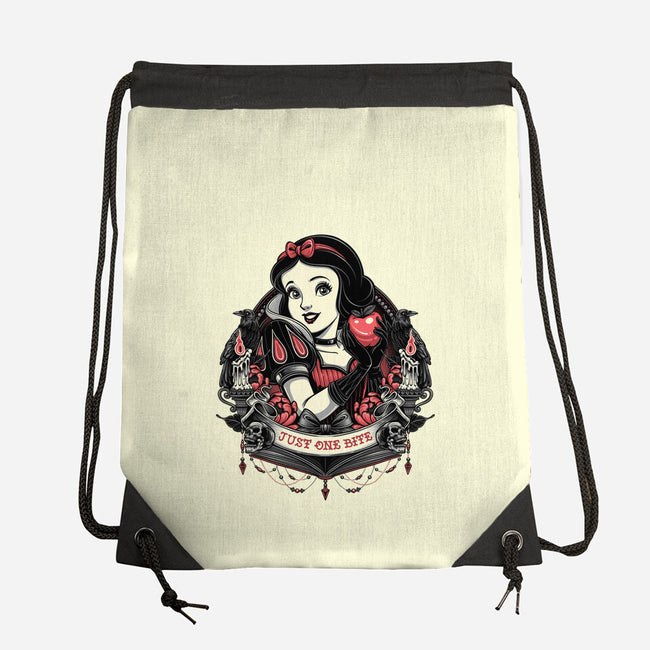 Goth Snow White-None-Drawstring-Bag-glitchygorilla