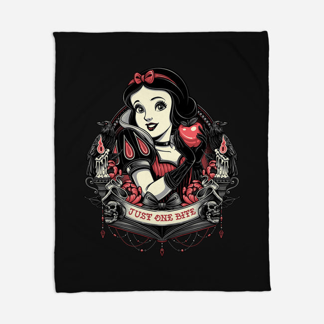 Goth Snow White-None-Fleece-Blanket-glitchygorilla