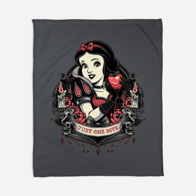 Goth Snow White-None-Fleece-Blanket-glitchygorilla