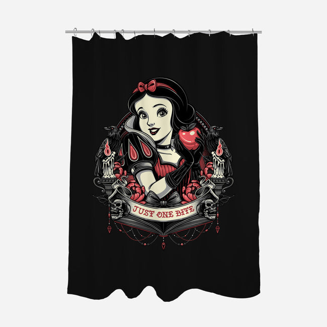 Goth Snow White-None-Polyester-Shower Curtain-glitchygorilla
