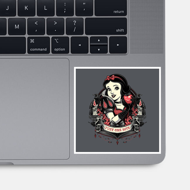 Goth Snow White-None-Glossy-Sticker-glitchygorilla