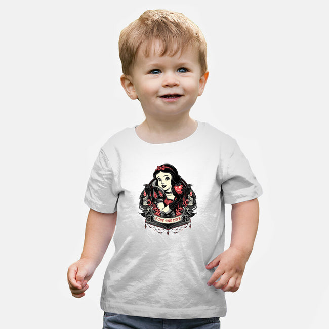 Goth Snow White-Baby-Basic-Tee-glitchygorilla