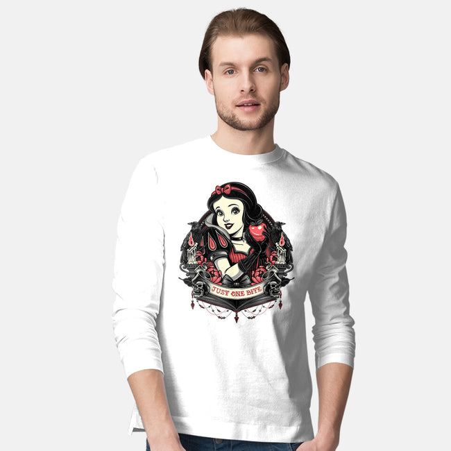 Goth Snow White-Mens-Long Sleeved-Tee-glitchygorilla