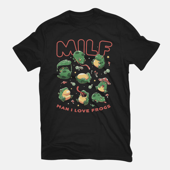 Man I Love Frogs-Womens-Basic-Tee-koalastudio