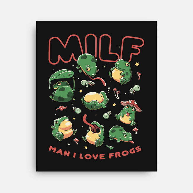 Man I Love Frogs-None-Stretched-Canvas-koalastudio