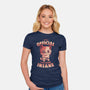 Insane Cat-Womens-Fitted-Tee-eduely