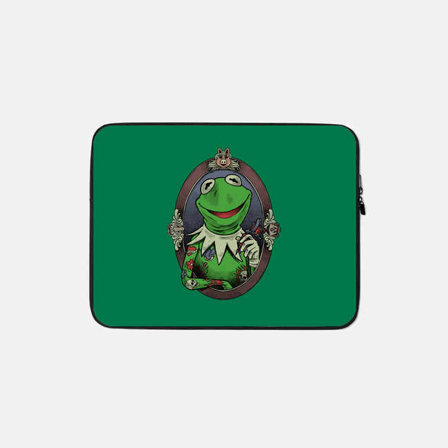 Tattoo Puppet Frog-None-Zippered-Laptop Sleeve-Studio Mootant
