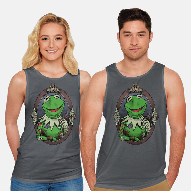 Tattoo Puppet Frog-Unisex-Basic-Tank-Studio Mootant