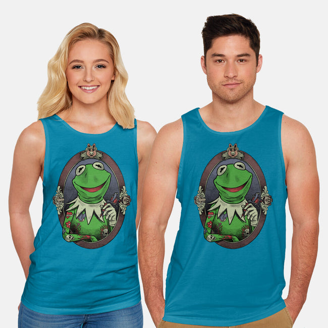 Tattoo Puppet Frog-Unisex-Basic-Tank-Studio Mootant