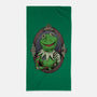 Tattoo Puppet Frog-None-Beach-Towel-Studio Mootant