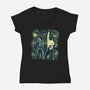 Starry Fiction-Womens-V-Neck-Tee-zascanauta