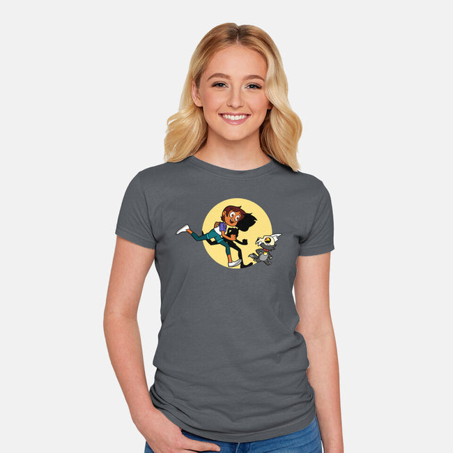 The Adventures Of Luz-Womens-Fitted-Tee-jasesa