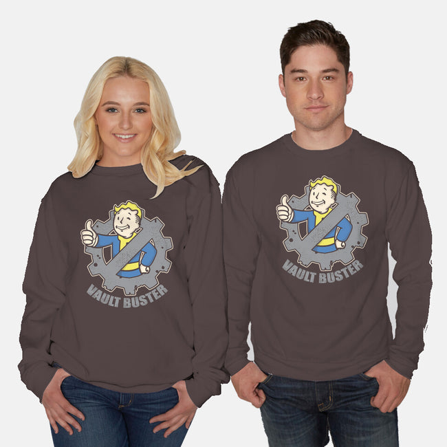 Vault Buster-Unisex-Crew Neck-Sweatshirt-turborat14