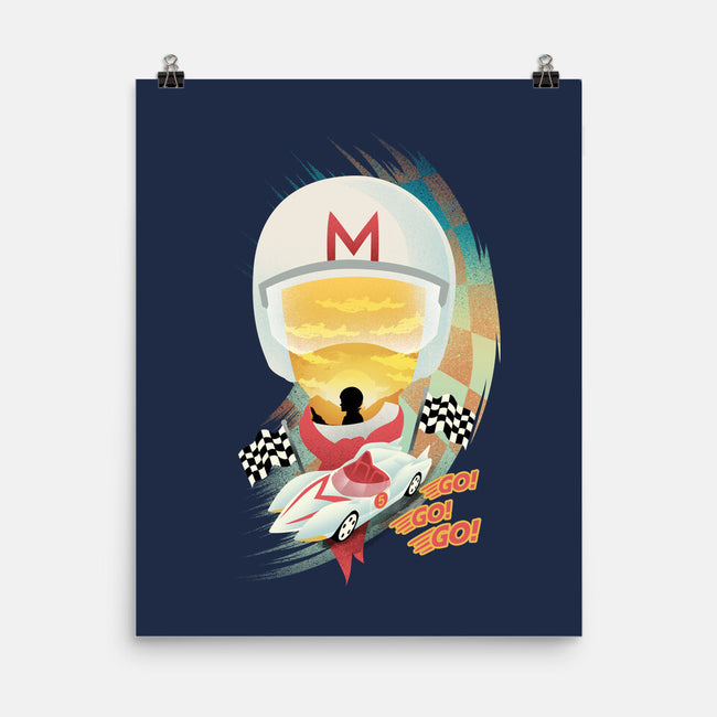 Go Racer-None-Matte-Poster-dandingeroz