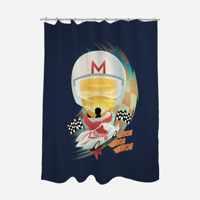 Go Racer-None-Polyester-Shower Curtain-dandingeroz