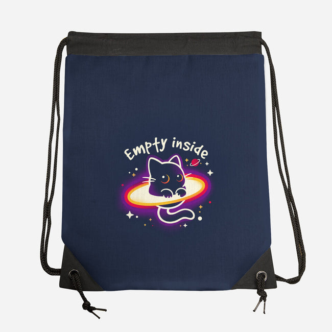 Cat Black Hole-None-Drawstring-Bag-NemiMakeit