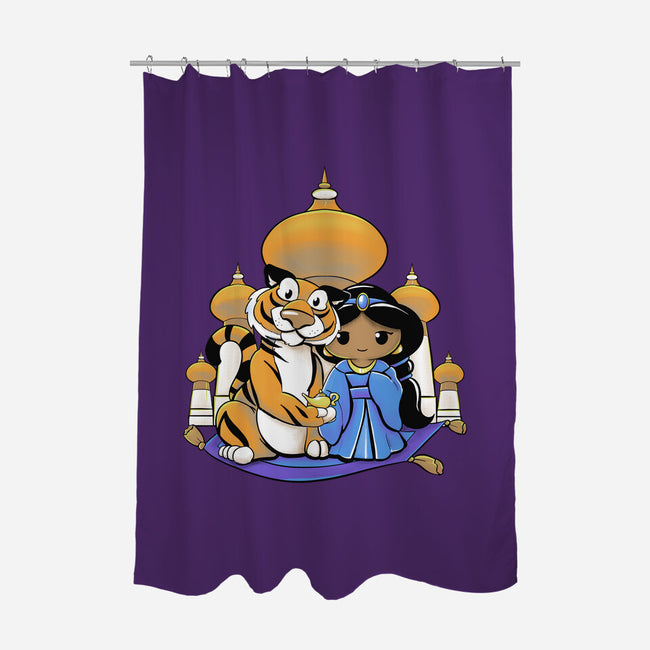 Kokeshi Arabian Princess-None-Polyester-Shower Curtain-ellr