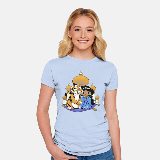 Kokeshi Arabian Princess-Womens-Fitted-Tee-ellr