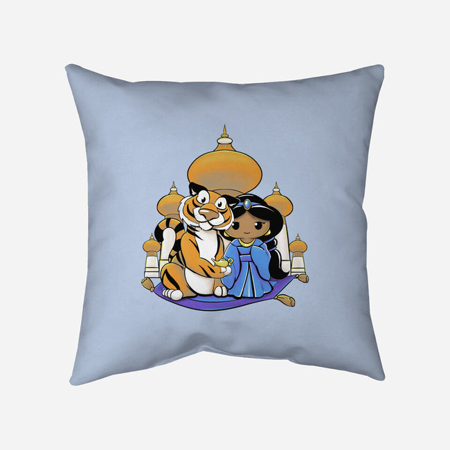 Kokeshi Arabian Princess-None-Non-Removable Cover w Insert-Throw Pillow-ellr