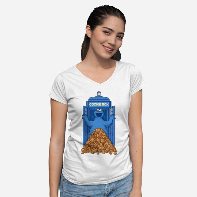 Cookie Box-Womens-V-Neck-Tee-erion_designs