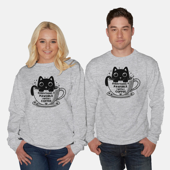 Everything Is Pawsible-Unisex-Crew Neck-Sweatshirt-erion_designs