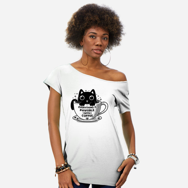 Everything Is Pawsible-Womens-Off Shoulder-Tee-erion_designs