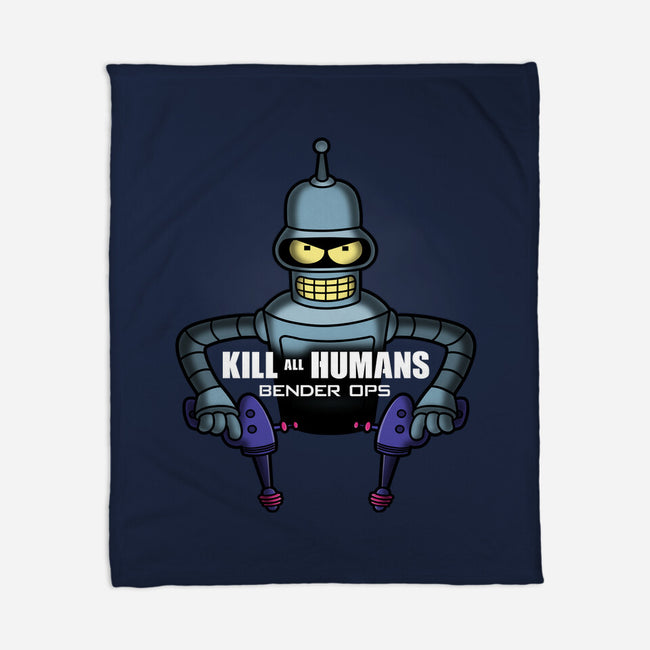 Bender Ops-None-Fleece-Blanket-Barbadifuoco