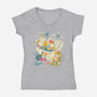 Tropical Heatwave-Womens-V-Neck-Tee-estudiofitas