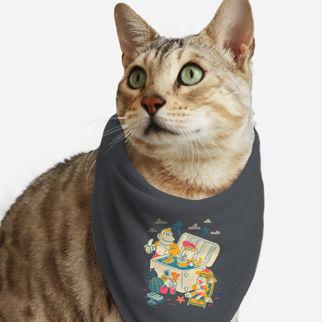 Tropical Heatwave-Cat-Bandana-Pet Collar-estudiofitas