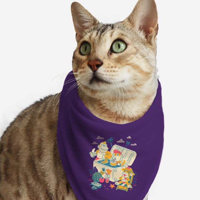 Tropical Heatwave-Cat-Bandana-Pet Collar-estudiofitas