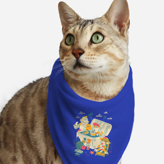 Tropical Heatwave-Cat-Bandana-Pet Collar-estudiofitas