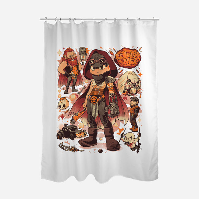 Sand And Fire-None-Polyester-Shower Curtain-Bruno Mota