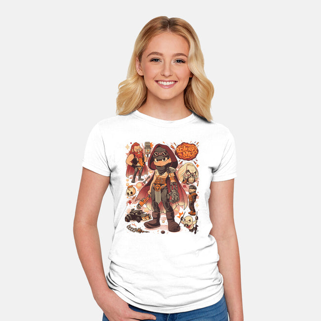 Sand And Fire-Womens-Fitted-Tee-Bruno Mota