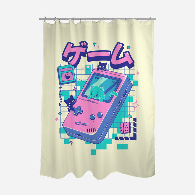 Game Cat-None-Polyester-Shower Curtain-Yuri Santos Art