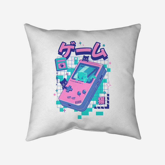 Game Cat-None-Non-Removable Cover w Insert-Throw Pillow-Yuri Santos Art