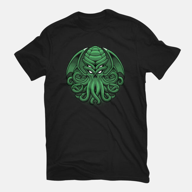 Green Cosmic Octopus-Mens-Heavyweight-Tee-Astrobot Invention