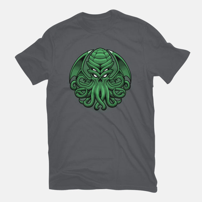 Green Cosmic Octopus-Womens-Fitted-Tee-Astrobot Invention