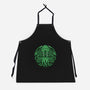 Green Cosmic Octopus-Unisex-Kitchen-Apron-Astrobot Invention