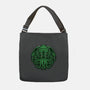 Green Cosmic Octopus-None-Adjustable Tote-Bag-Astrobot Invention