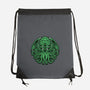 Green Cosmic Octopus-None-Drawstring-Bag-Astrobot Invention