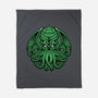 Green Cosmic Octopus-None-Fleece-Blanket-Astrobot Invention