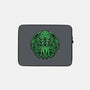 Green Cosmic Octopus-None-Zippered-Laptop Sleeve-Astrobot Invention