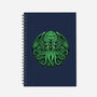 Green Cosmic Octopus-None-Dot Grid-Notebook-Astrobot Invention