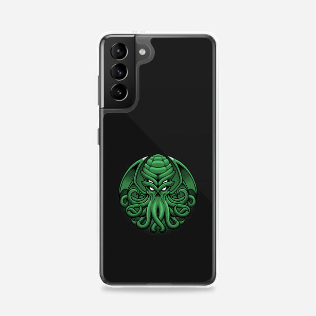 Green Cosmic Octopus-Samsung-Snap-Phone Case-Astrobot Invention