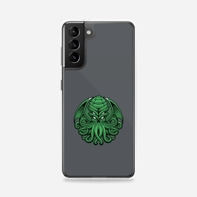 Green Cosmic Octopus-Samsung-Snap-Phone Case-Astrobot Invention