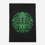 Green Cosmic Octopus-None-Outdoor-Rug-Astrobot Invention